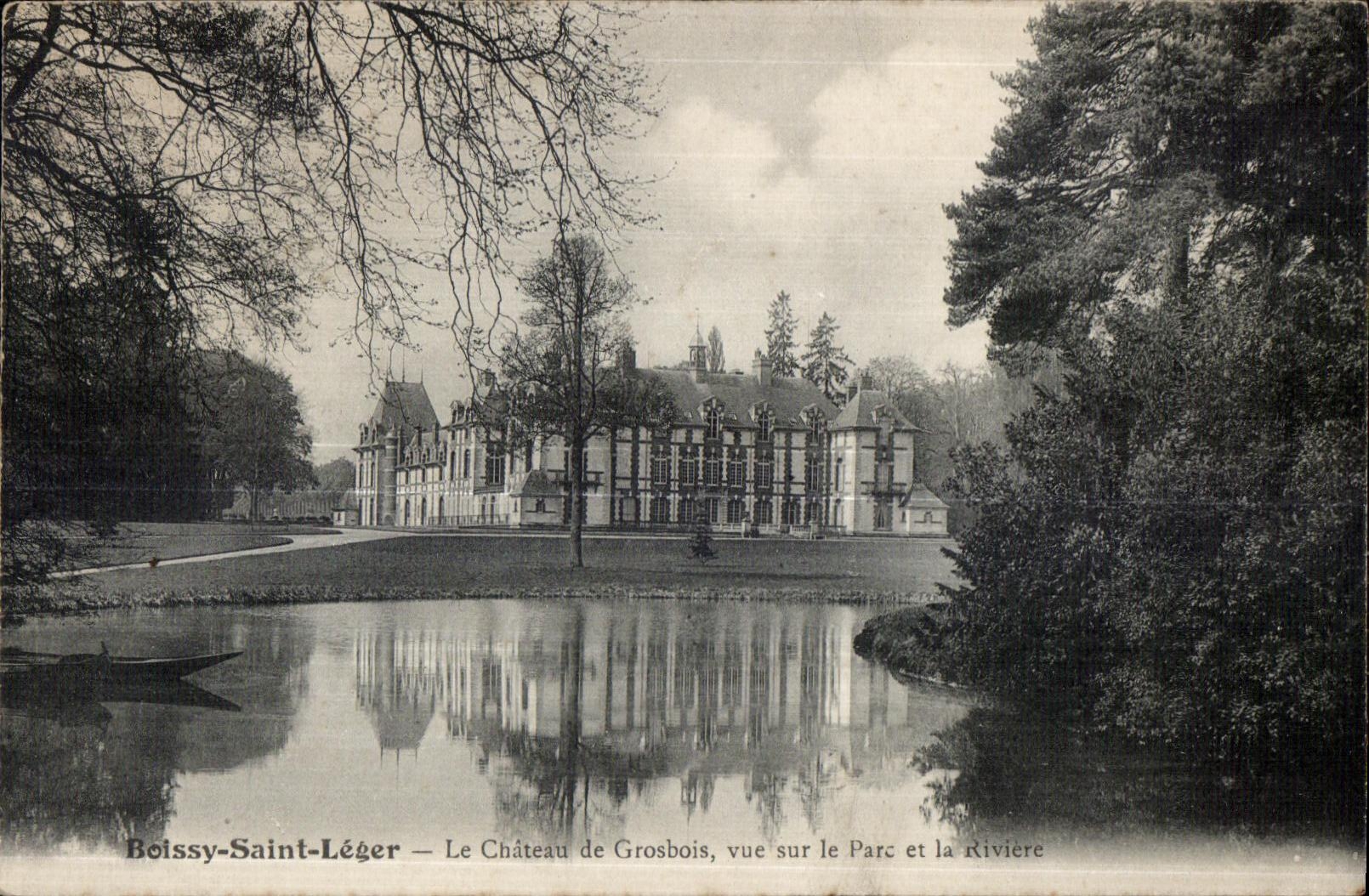 CPA Light Boissy Saint the Castle of Grosbois seen on Avoids and the River