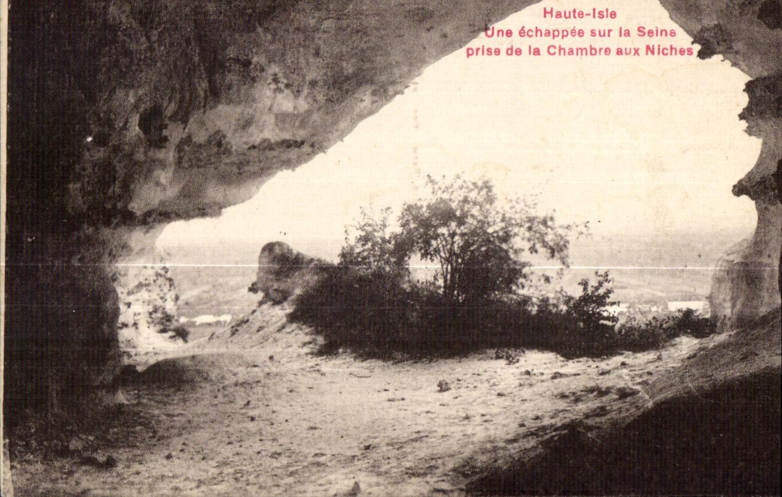 CPA Haute Isle Une echappee sur la Seine prise de la Chambre aux Niches