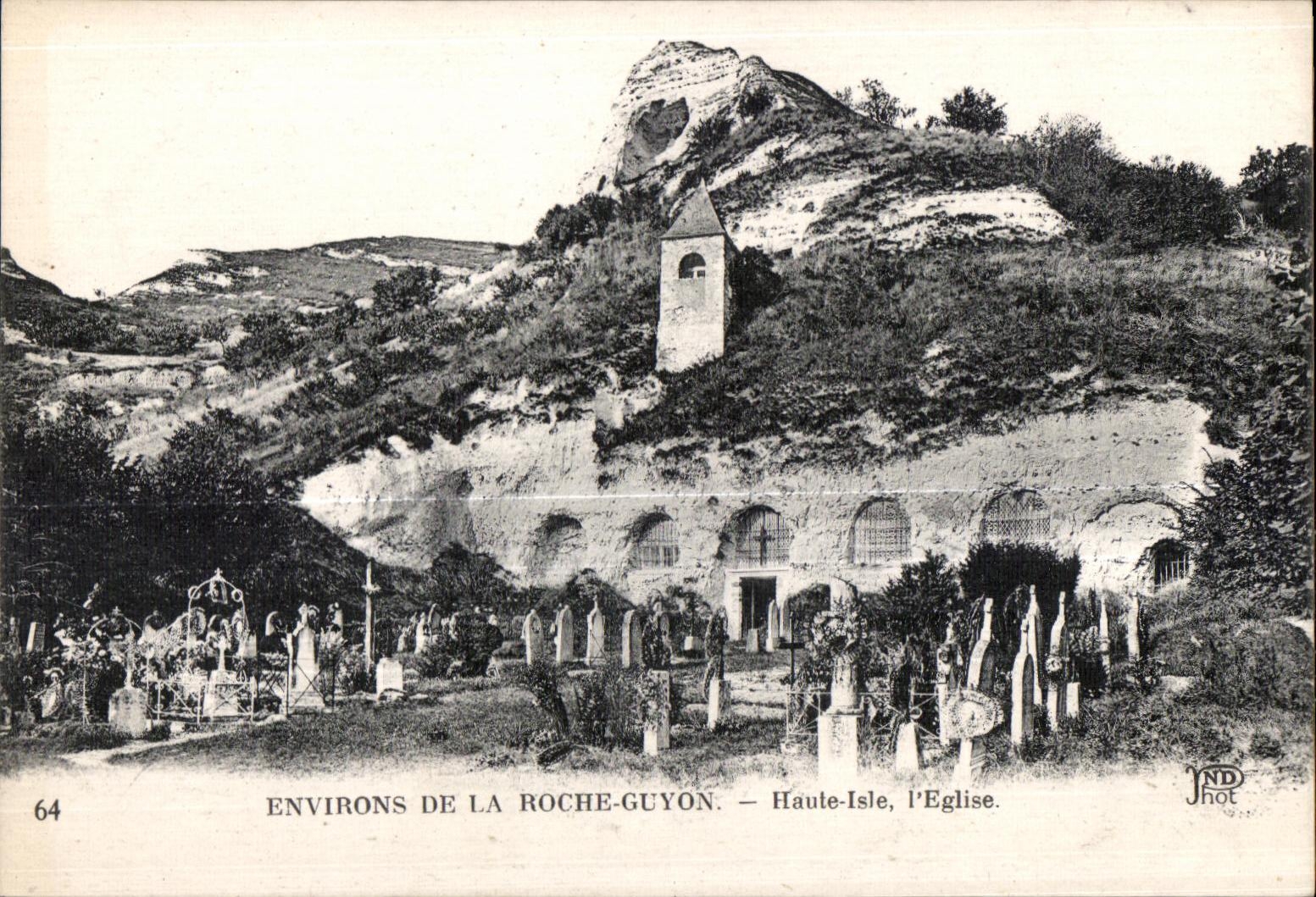 CPA Environs De La Roche Guyon Haute Isle I Eglise