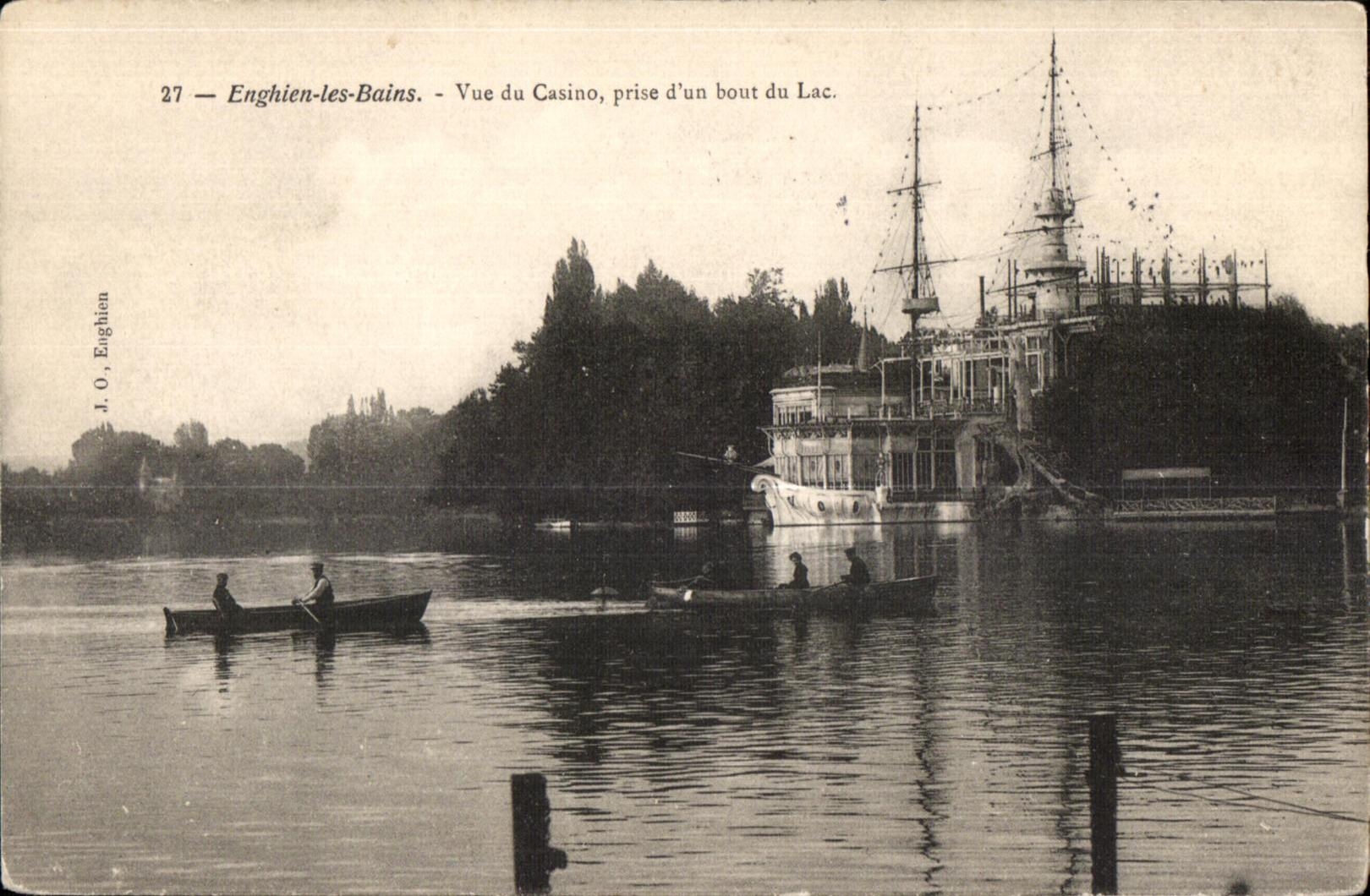 CPA Enghien les Bains Seen of the Casino taken an end of the Lake