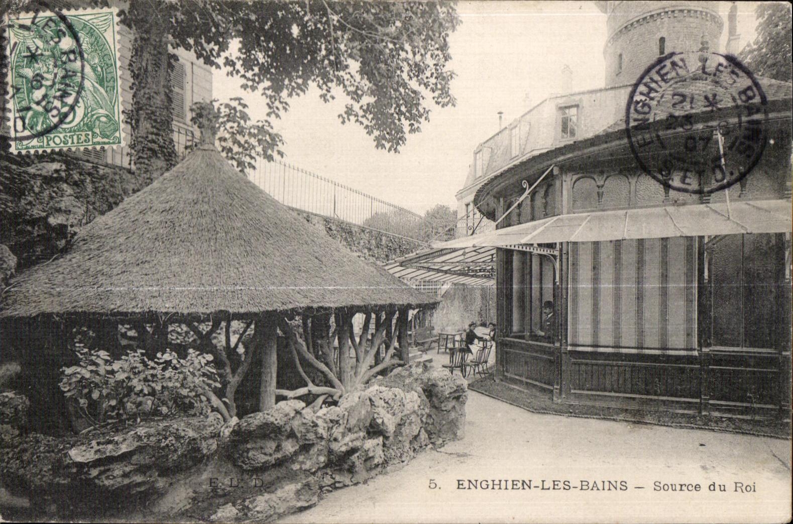 CPA Enghien Les Bains Source Of the King