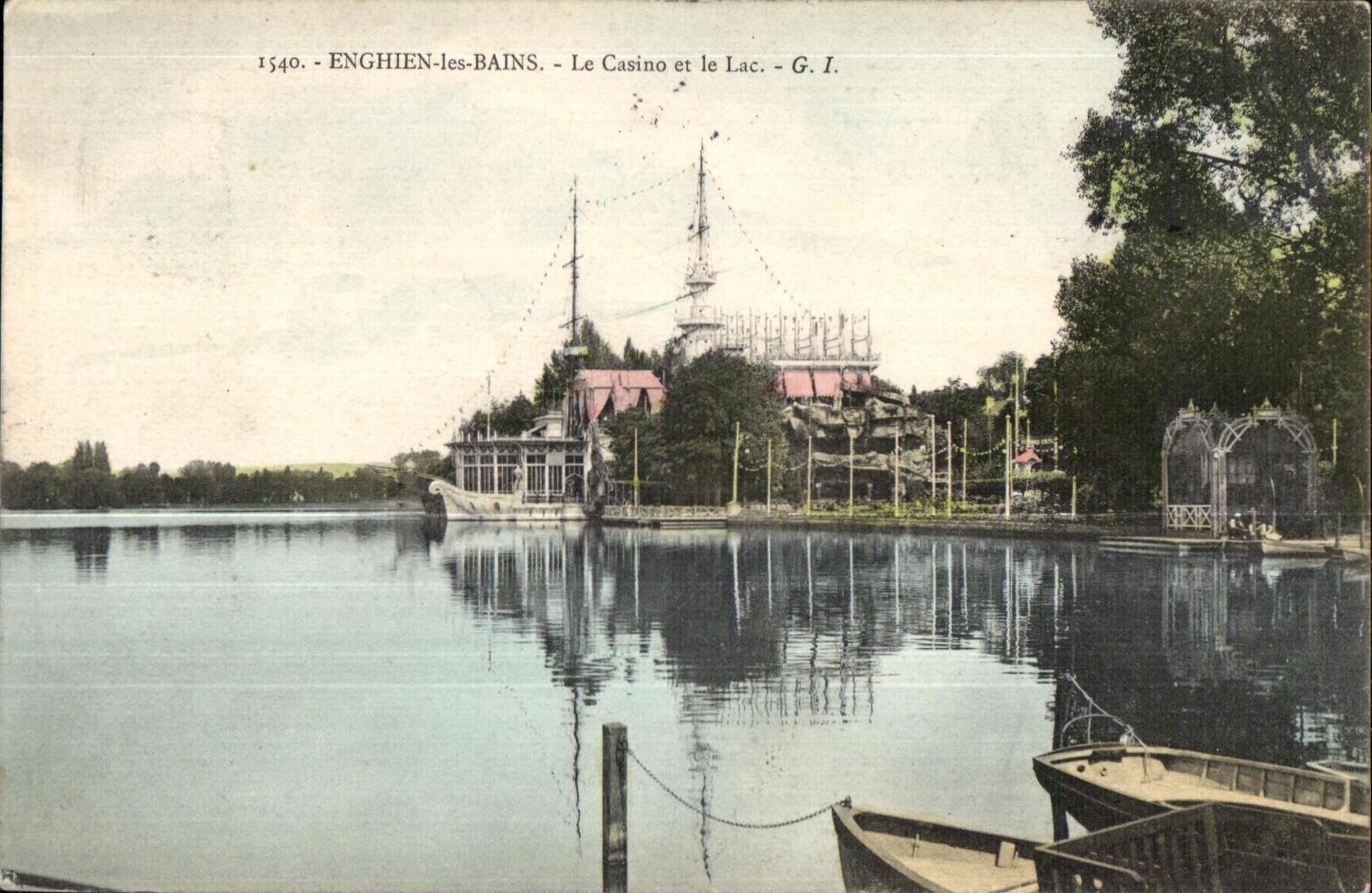 CPA Enghien Les Bains the Casino and Lake