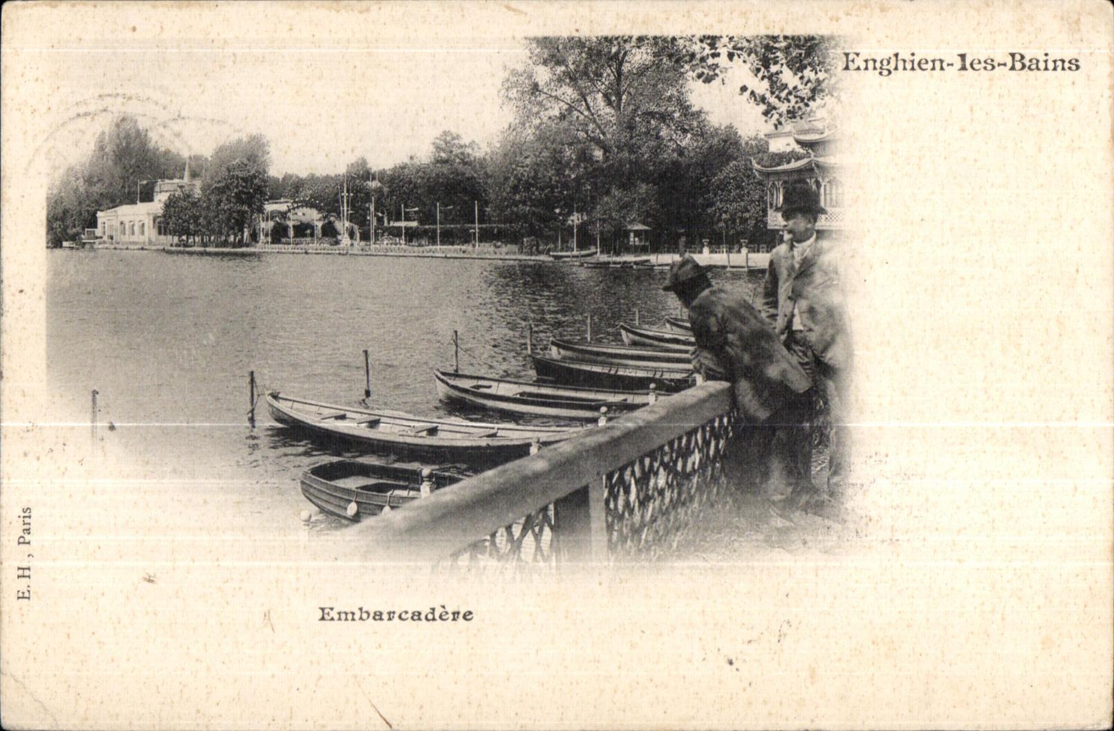 CPA Enghien Les Bains Landing stage