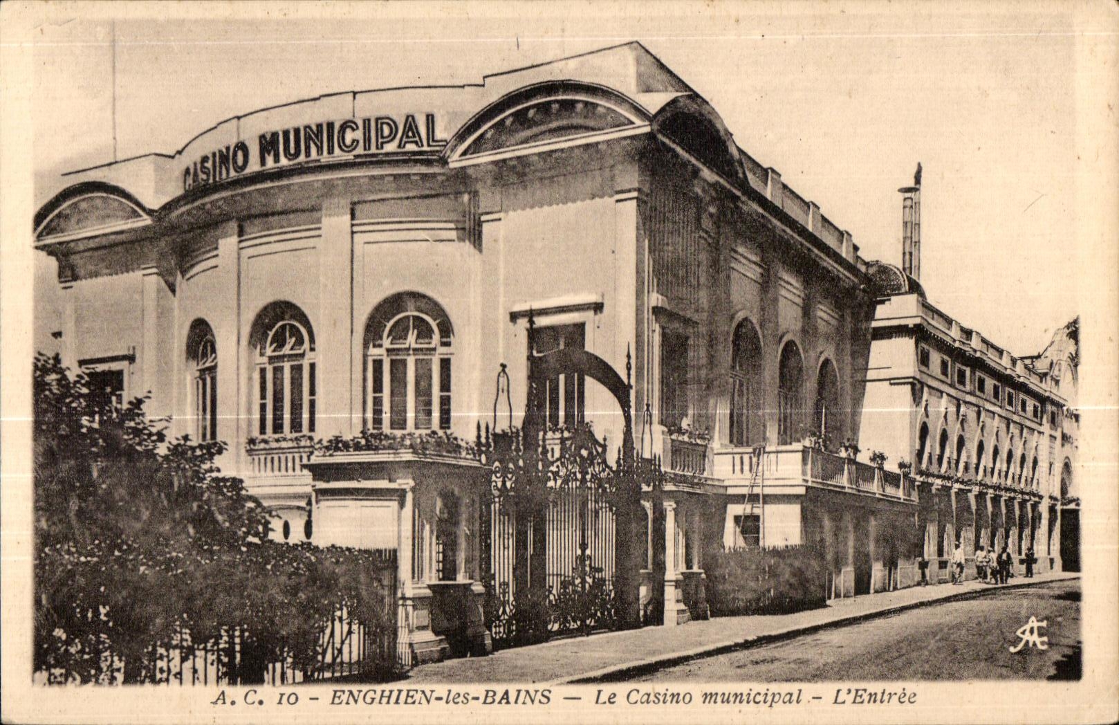 CPA Enghien Les Bains the Municipal Casino Entrance