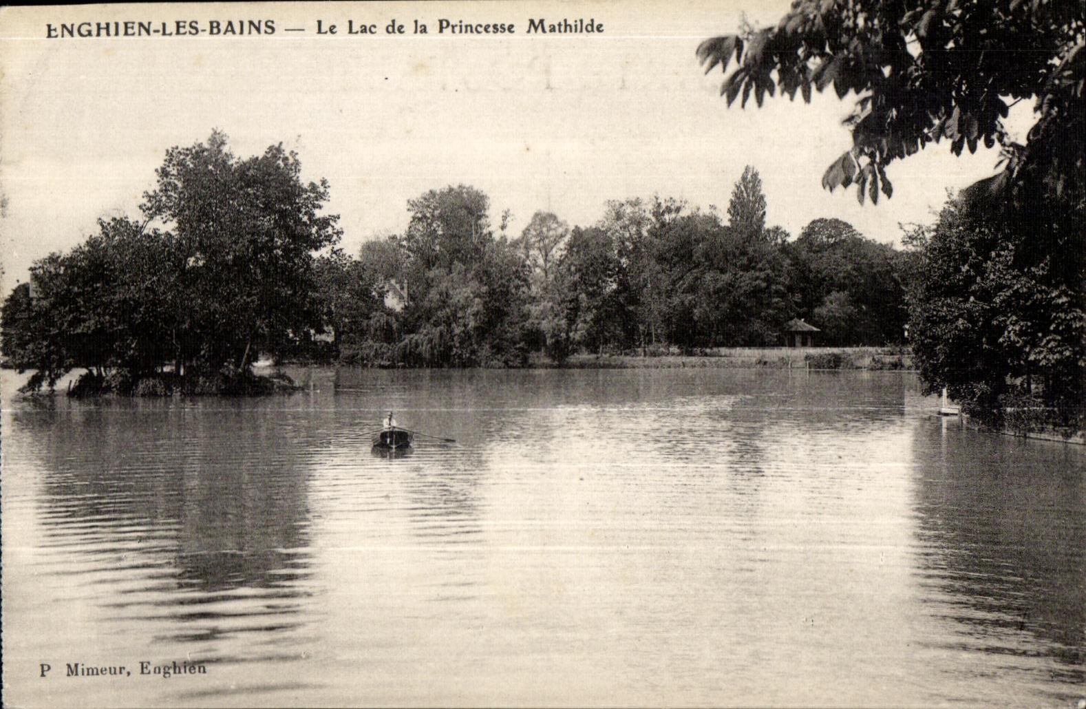 CPA Enghien Les Bains the Lake Of the Mathilde Princess