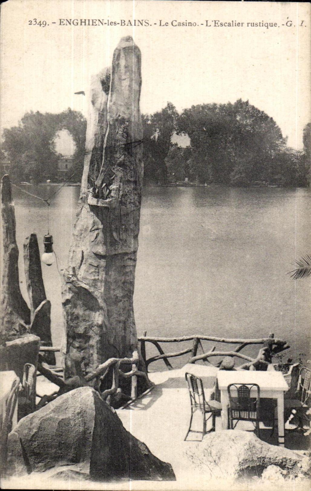 CPA Enghien Les Bains the Casino Staircase rustic