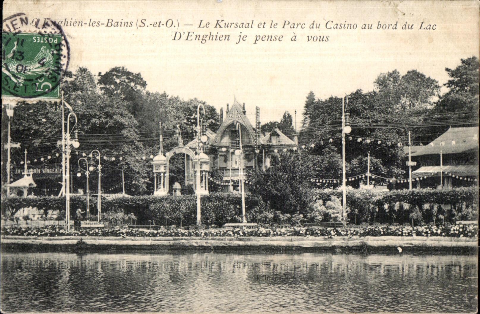 CPA Enghien les Bains (S and O) Kursaal and Avoids it Casino at the edge of the Lake Enghien I think has you