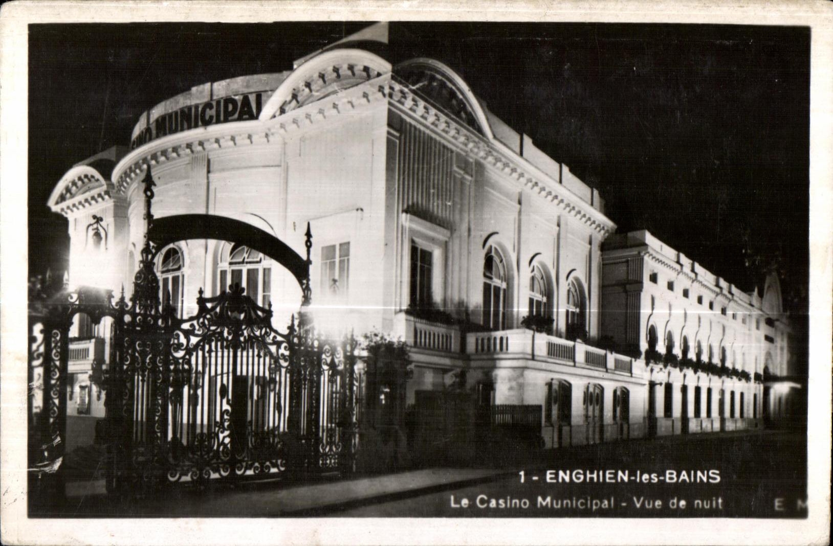 CPA Enghien les Bains the Municipal Casino Sight of night
