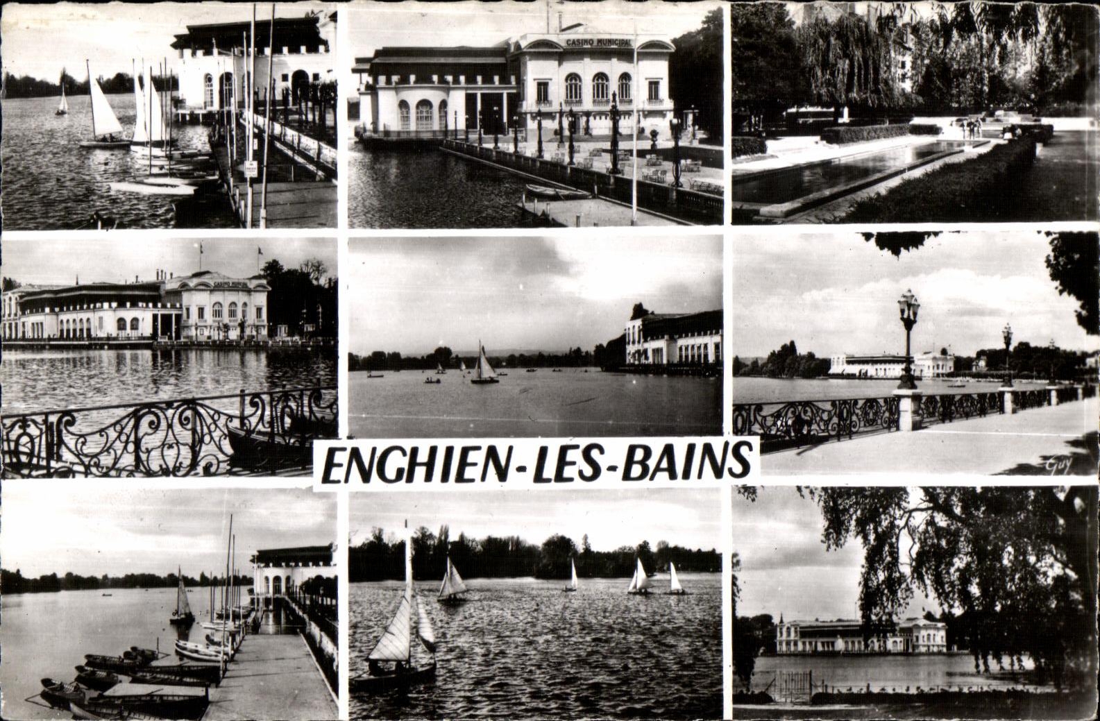 CPA Enghien les Bains (the Seine and Oise) the Casino the Lake the Park