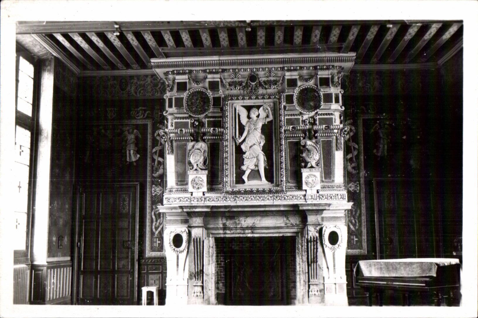 CPA Ecouen the Castle of the Legion Honor the Chimney of Sclle Honor