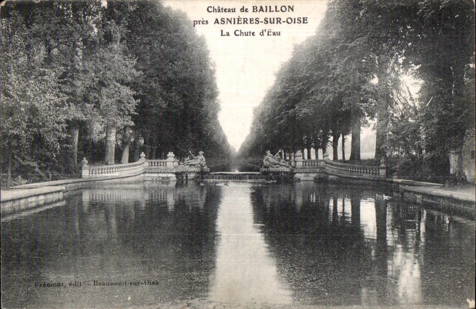 Castillo de CPA del cierre Asnieres del bozal en Oise el agua de la caida