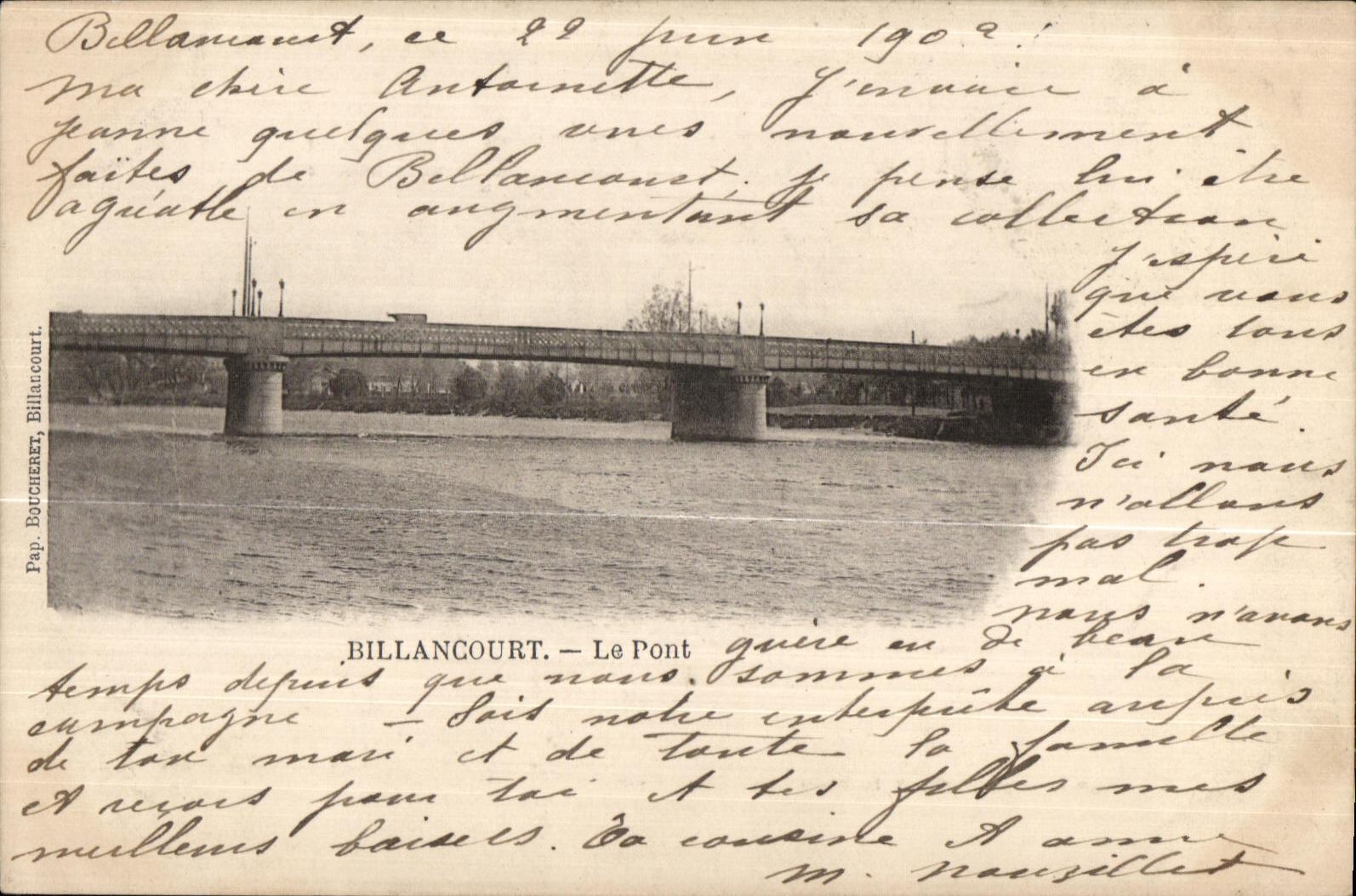 CPA Billancourt the Bridge