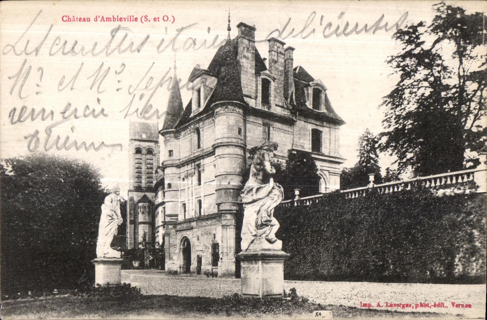 CPA Chateau d ambleville (S et O )