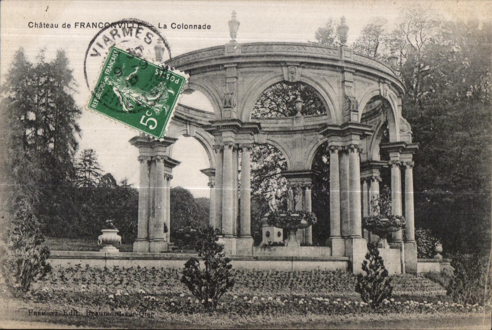 CPA Castle of franville the colonnade