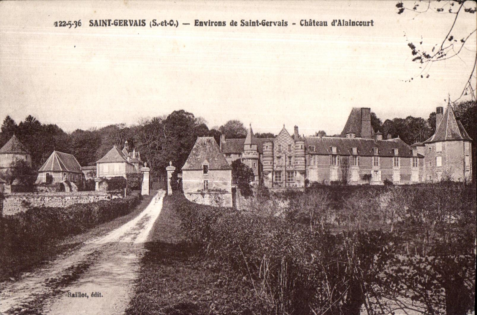 CPA Saint gervais (S and O) surroundings of saint gervals castle alaincourt