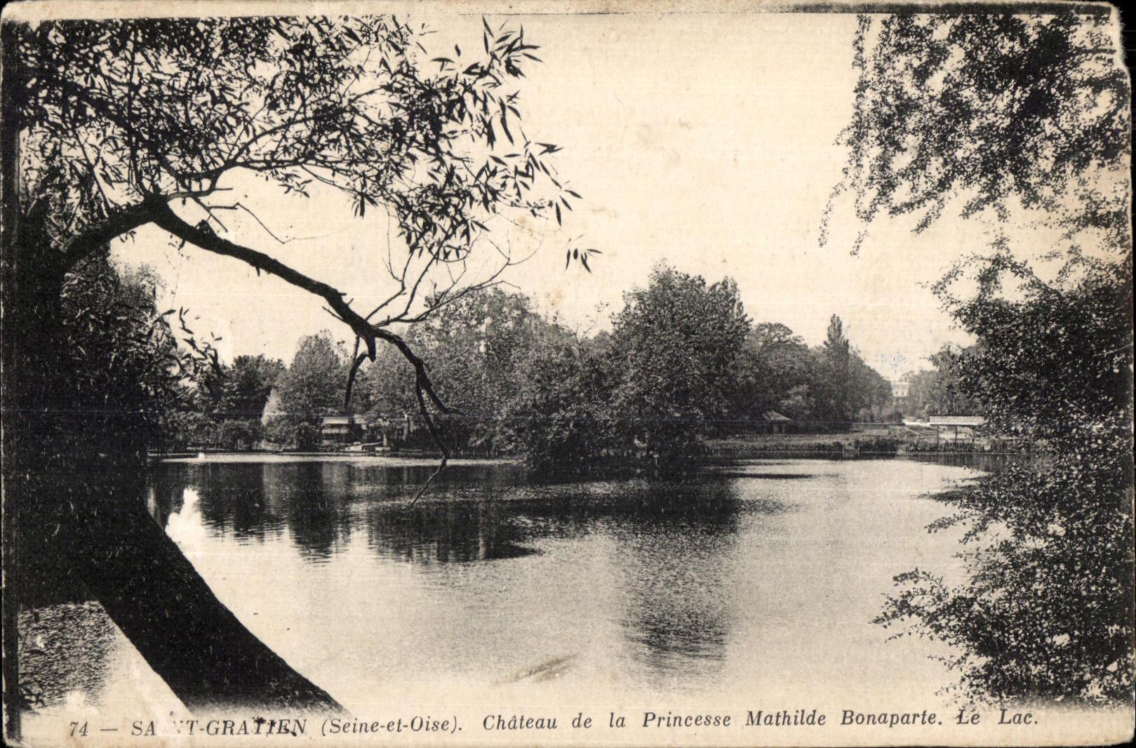 CPA Saint gratien (the Seine and Oise) castle of the princess mathilde bonaparte the lake