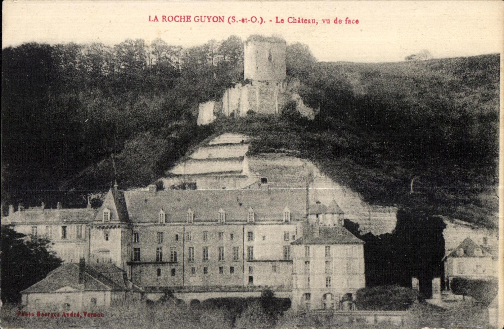CPA the rock guyon (S and O) the castle seen of face