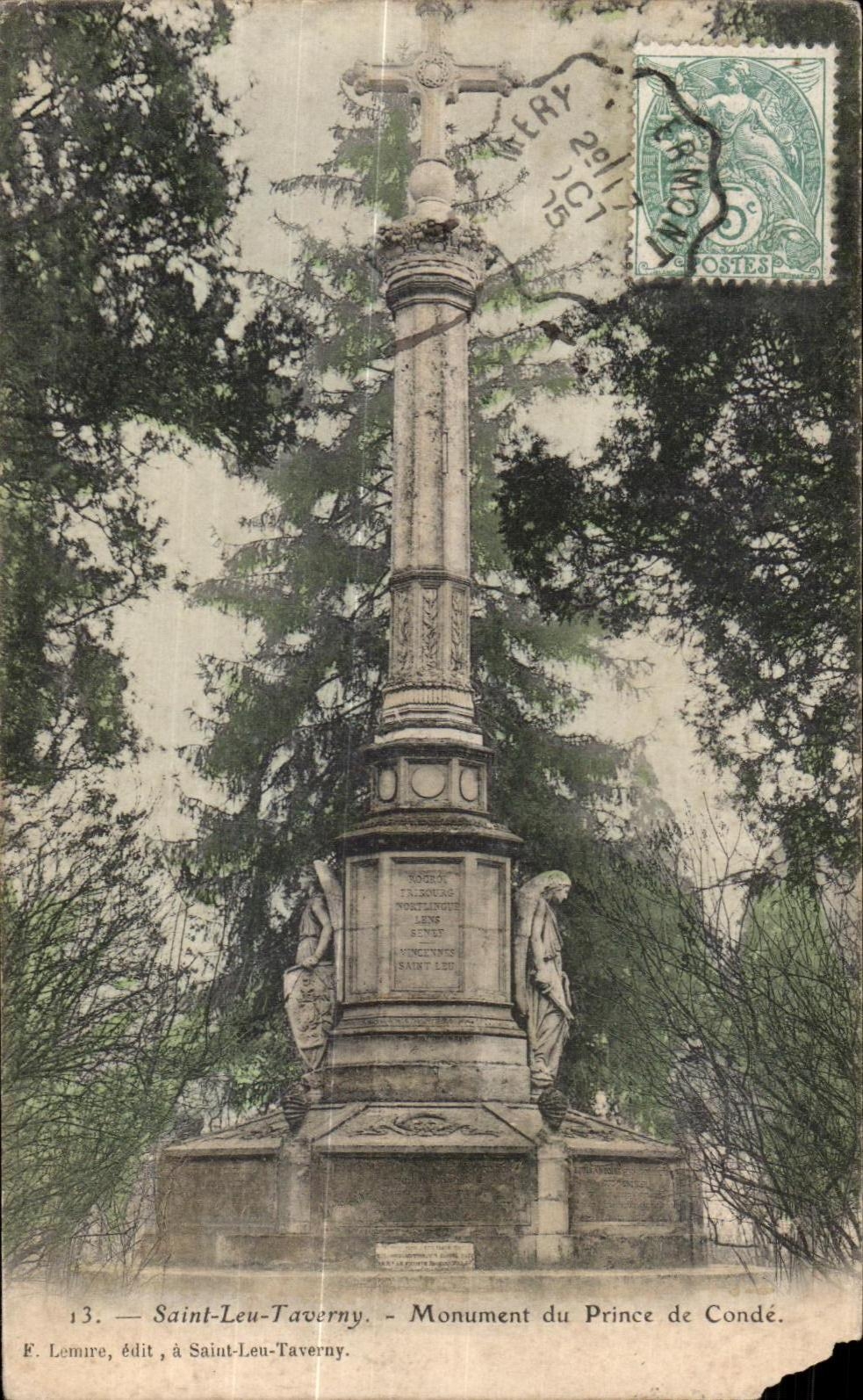 CPA Saint leu taverny monument of the prince of cop