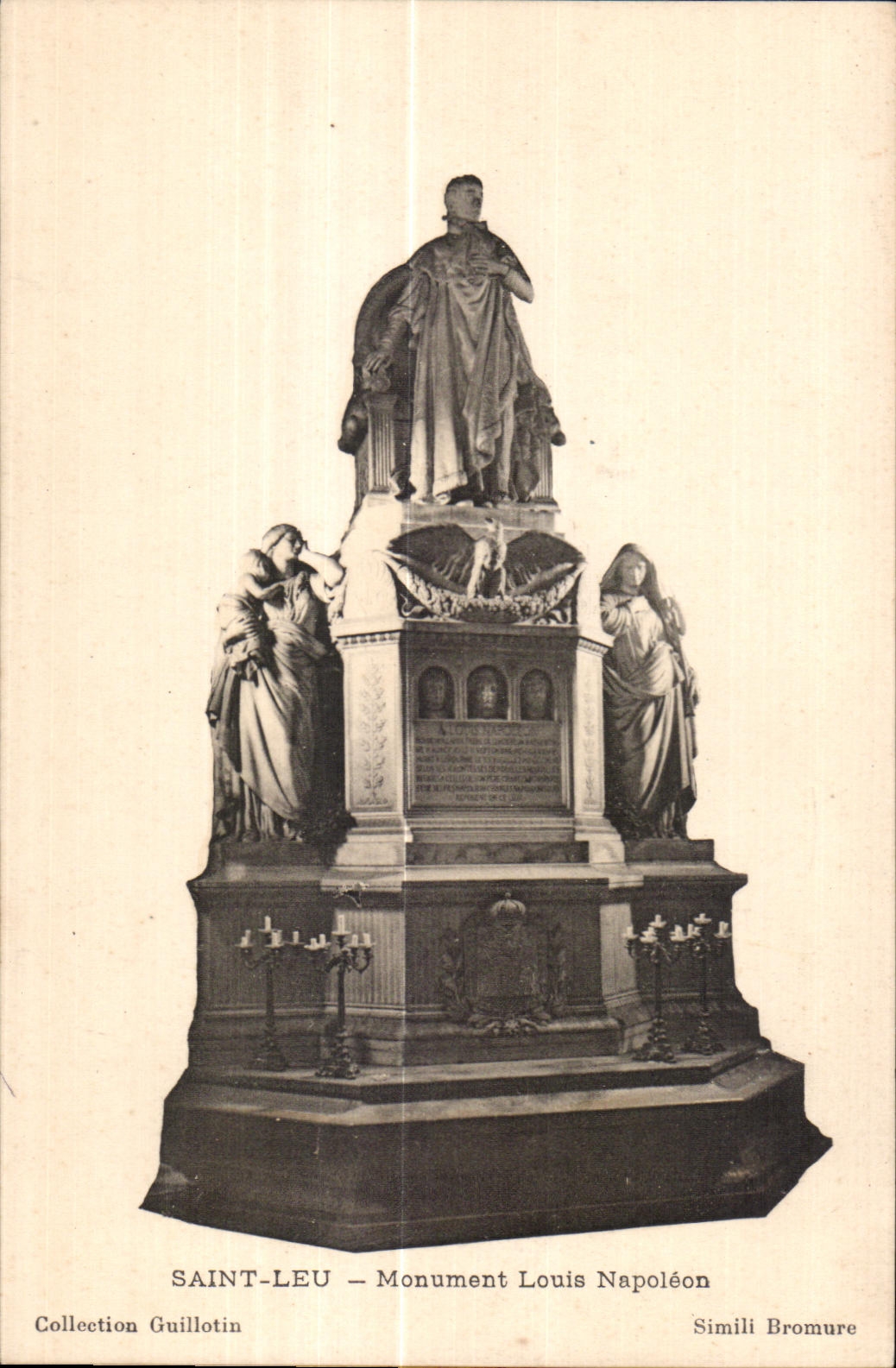 CPA Saint leu monument Napoleon louis