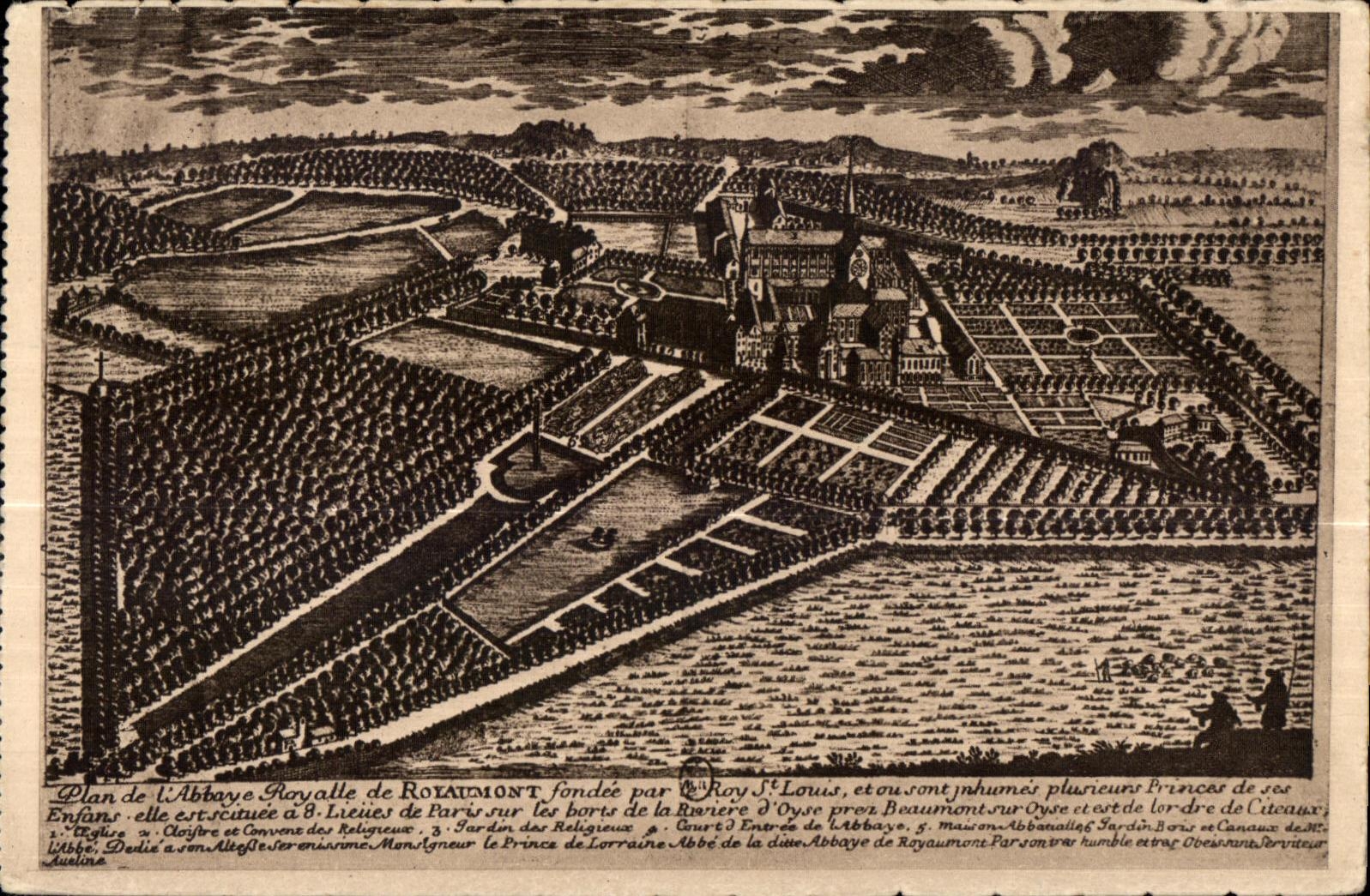 CPA Abbey of royaumont asnieres oise (S and O)