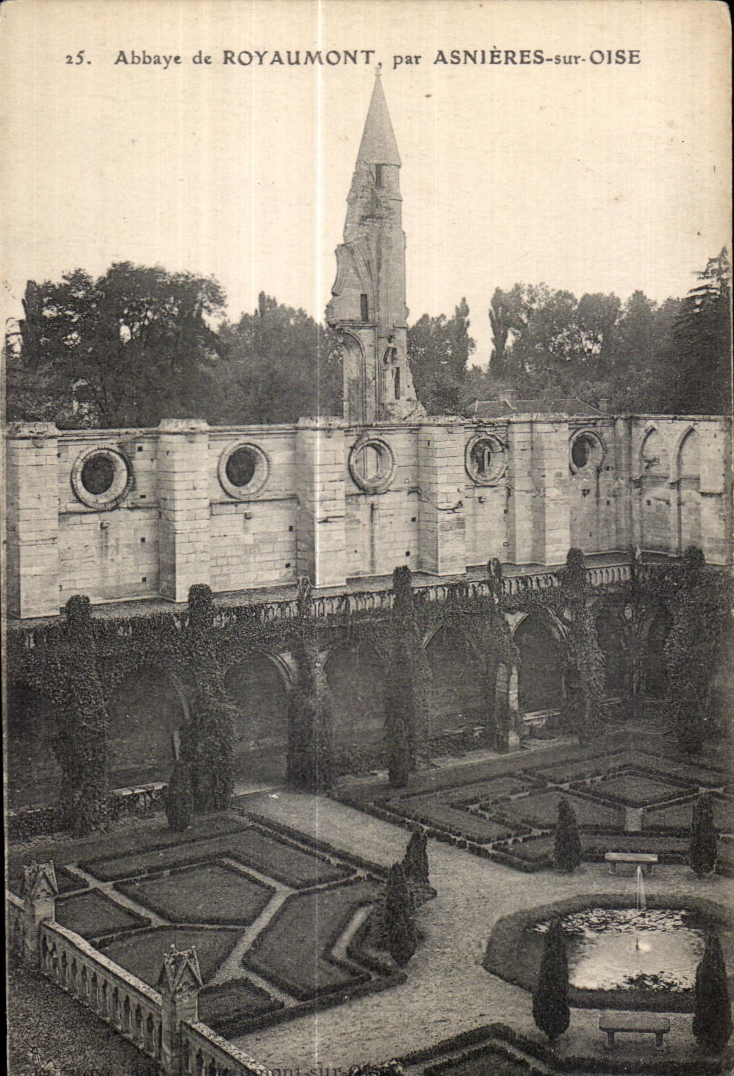 CPA Abbey of royaumont asnieres oise