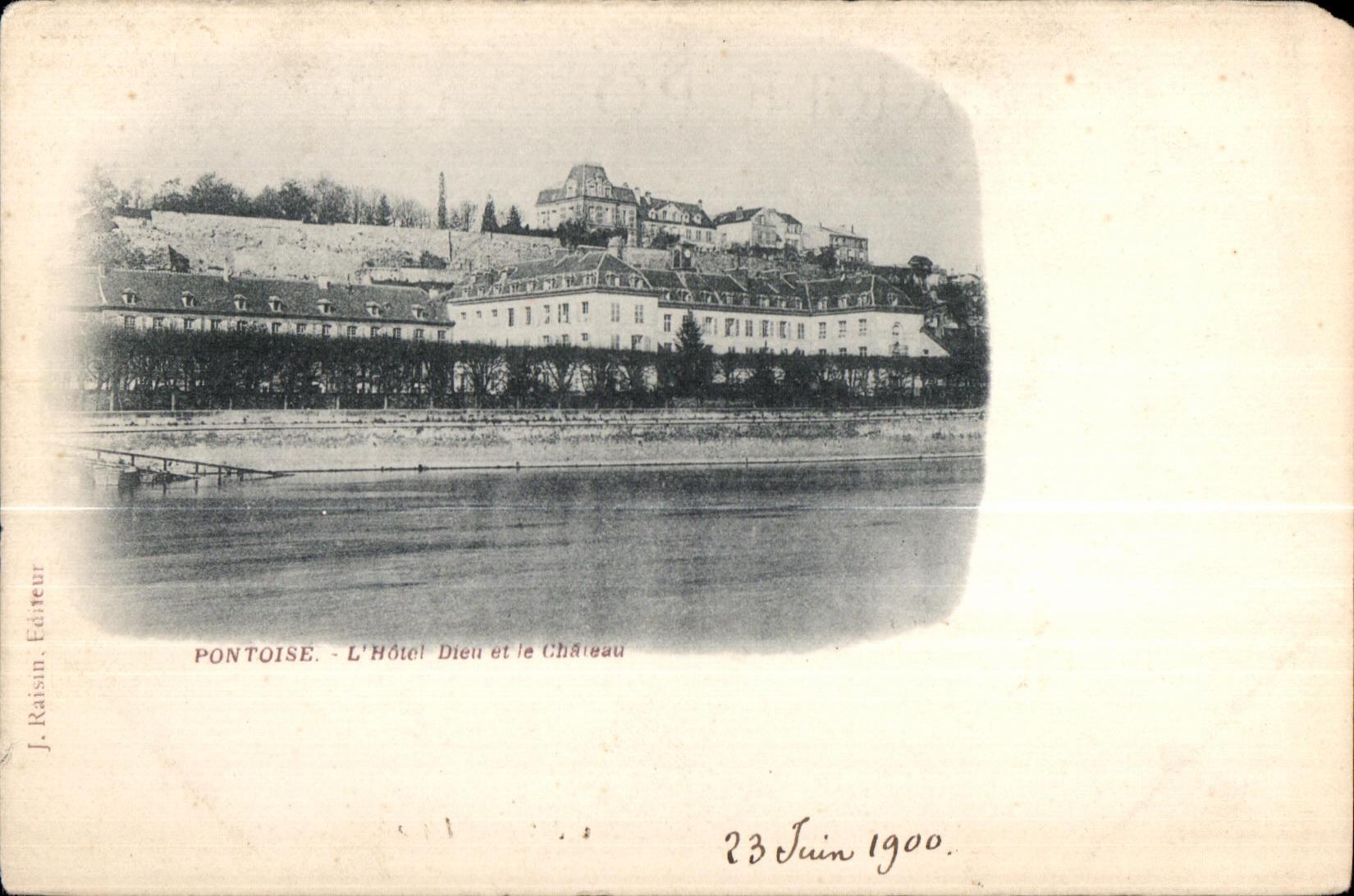 Dios del hotel de CPA Pontoise y el castillo
