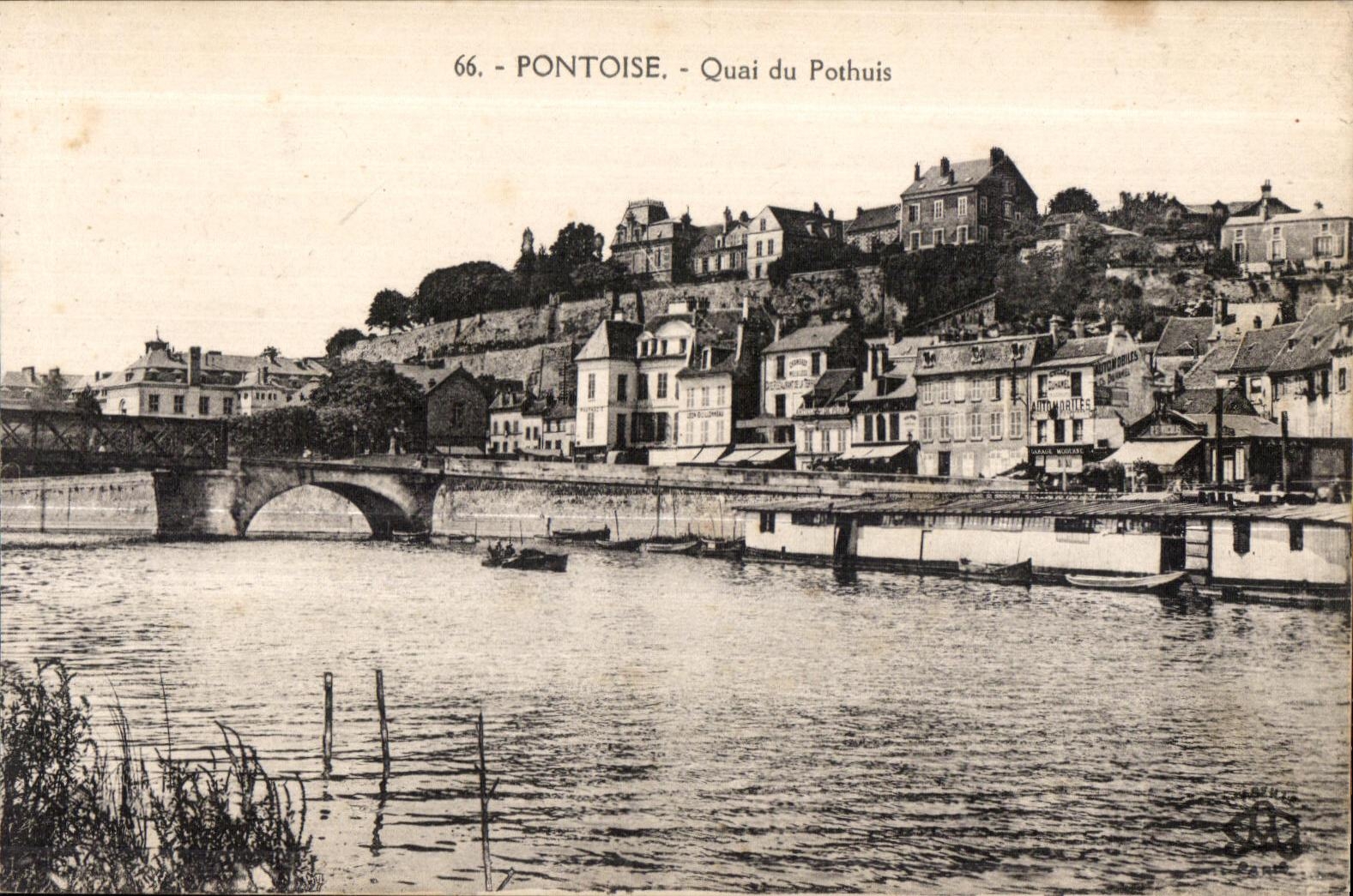 CPA Pontoise Quay de Pothuis