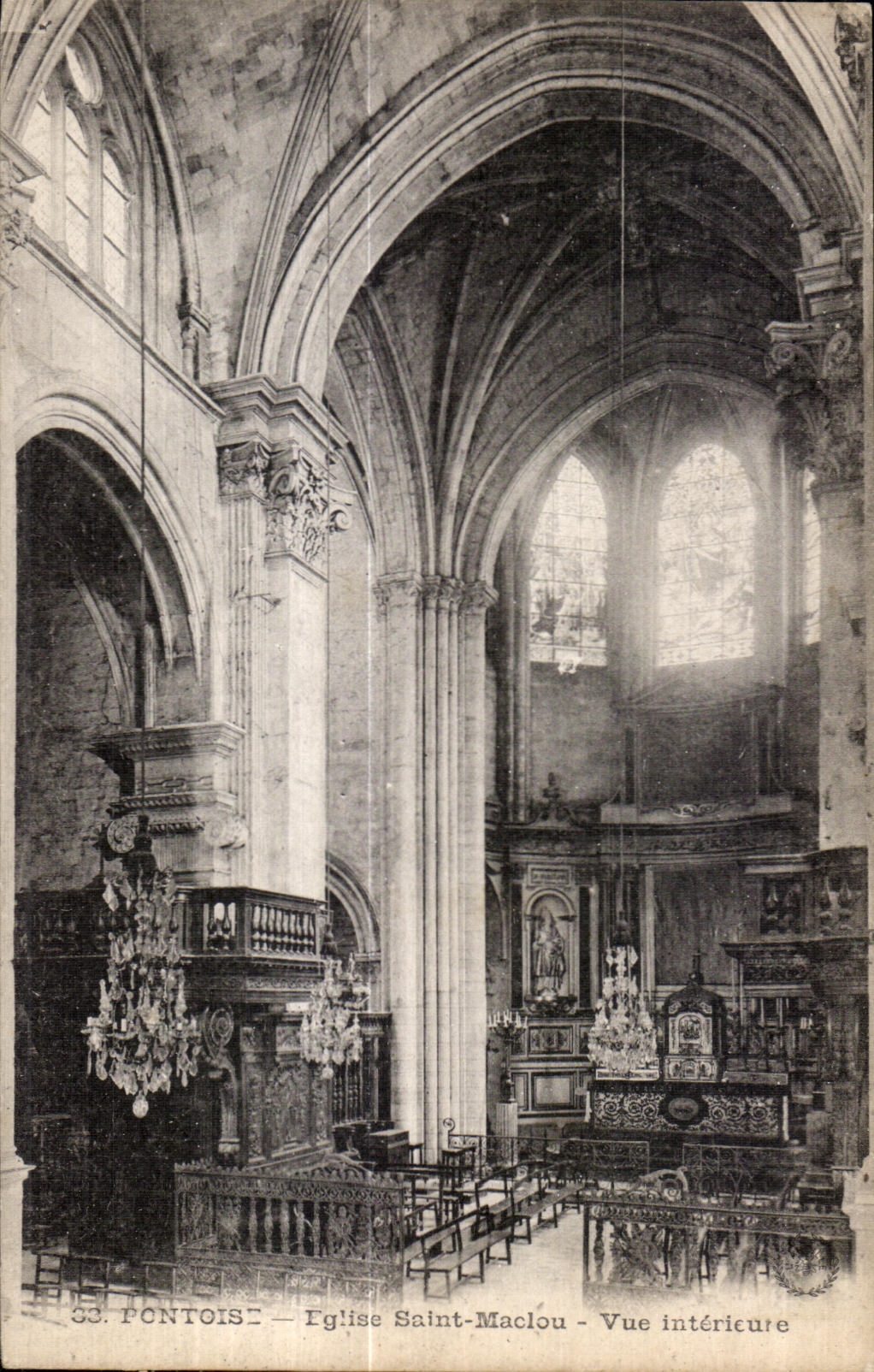 CPA Pontoise Church Saint Incrieute visto Maclou