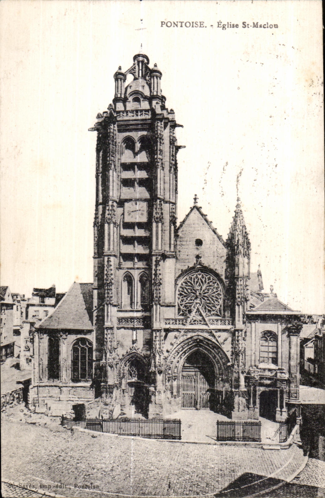 St Meclon de la iglesia de CPA Pontoise