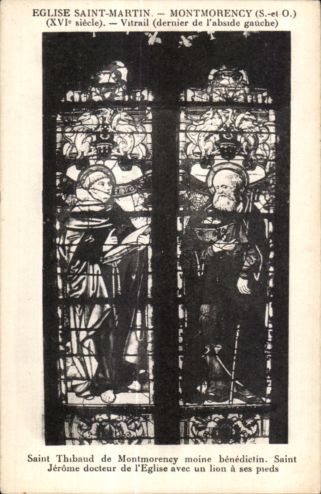 CPA Church Saint Martin Montmorency (S and O) (XVI century) Stained glass (last of apse left)