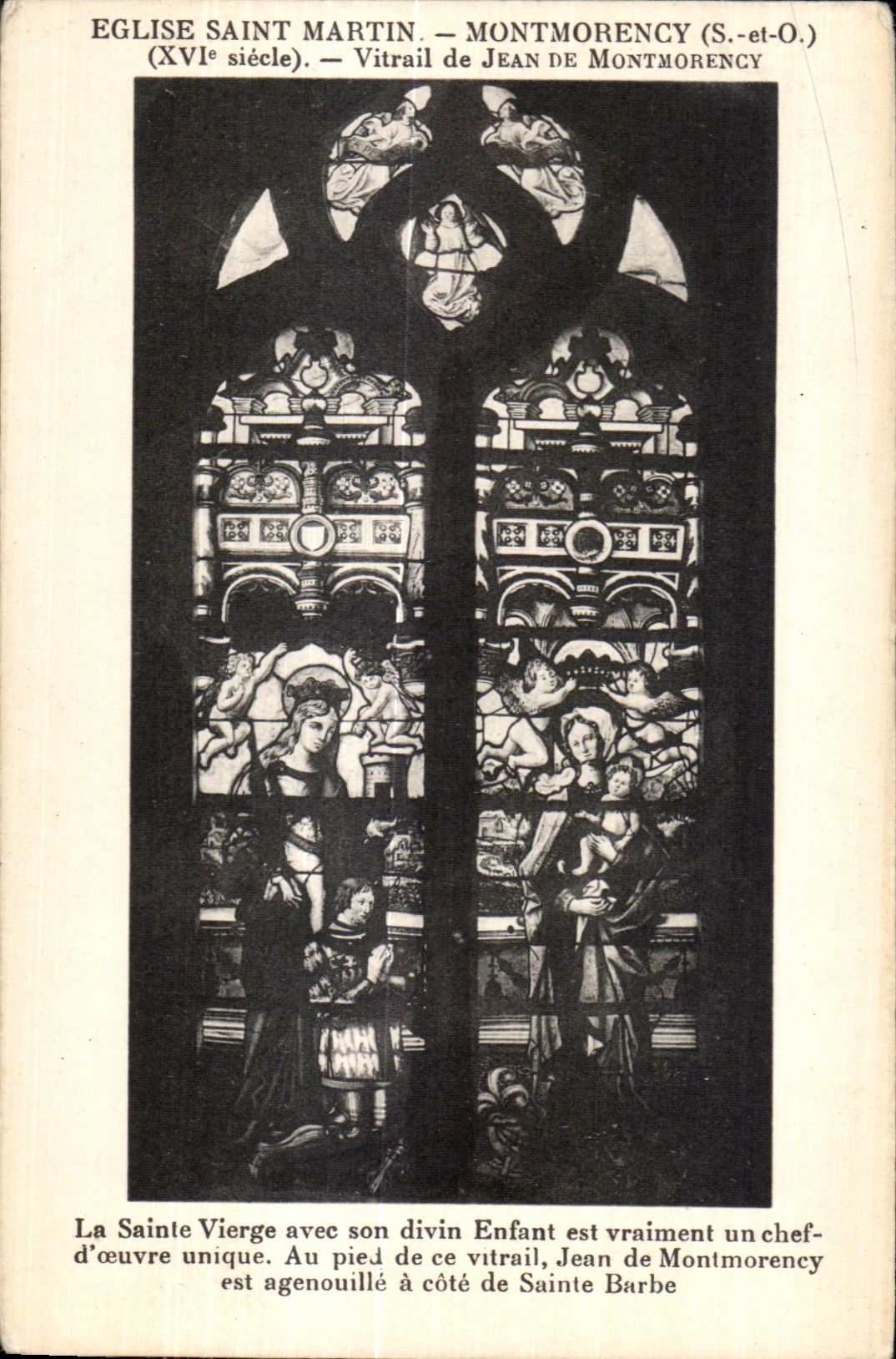CPA Church Saint Martin Montmorency (S and O) (XVI century) Stained glass of the Jean De Montmorency