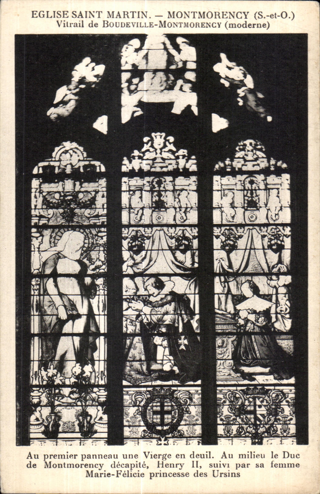 CPA Church Saint Martin Montmorency Stained glass Boudeville Montmorency (modern)