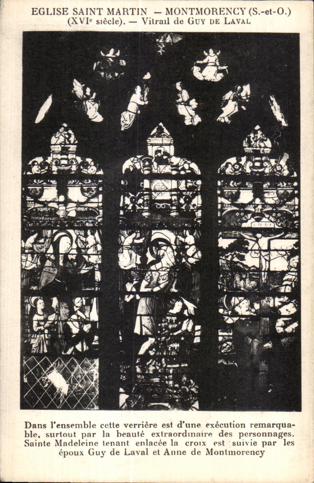 CPA Church Saint Martin Montmorency Stained glass of Guy Of Laval