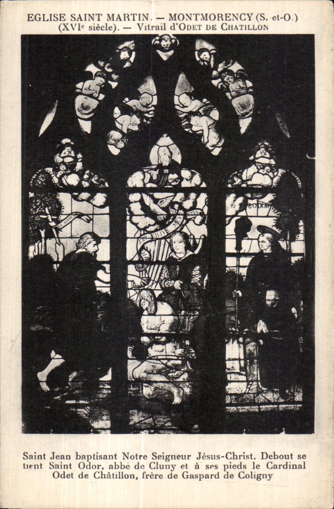 CPA Church Saint Martin Montmorency (S and-O) (XVI century) Stained glass Odet De Chatillon