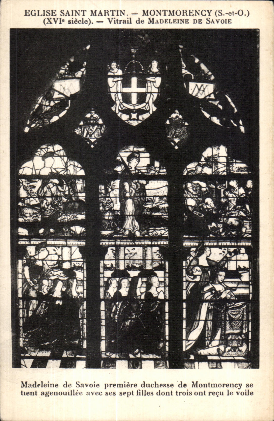 CPA Church Saint Martin Montmorency (S and-O) (XVI century) Stained glass of Madeleine Of Savoy