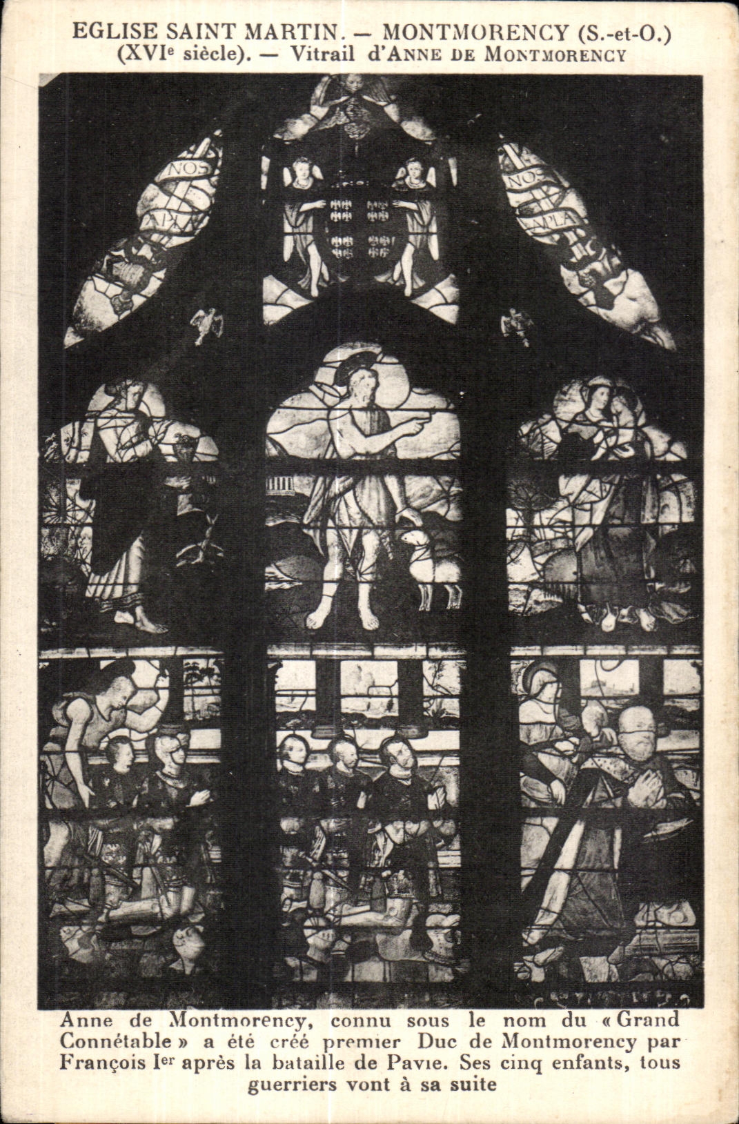 CPA Church Saint Martin Montmorency (S and-O) (XVI century) Stained glass Anne De Montmorency