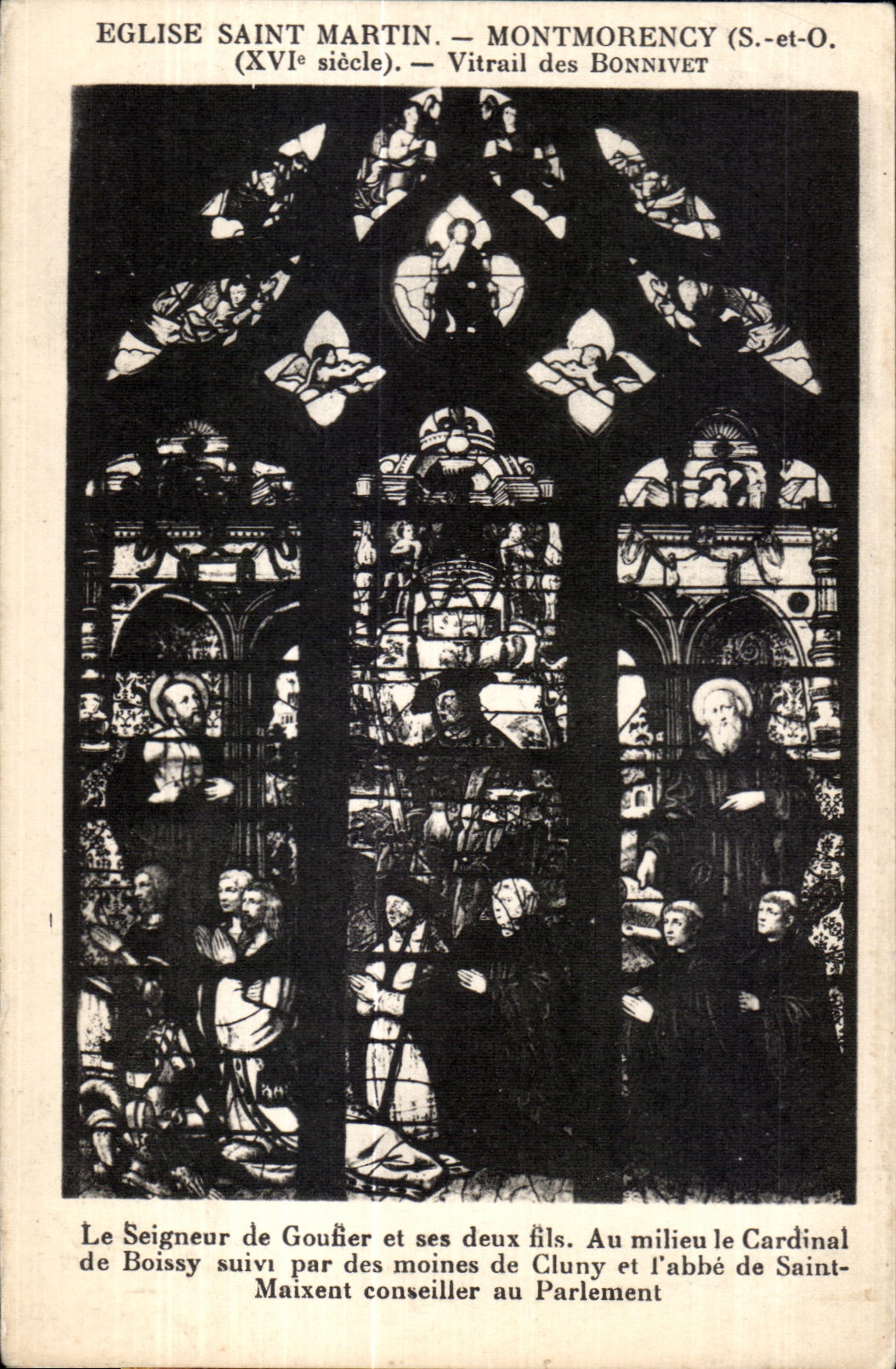 CPA Church Saint Martin Montmorency (S and-O) (XVI century) Stained glass of Bonnivet