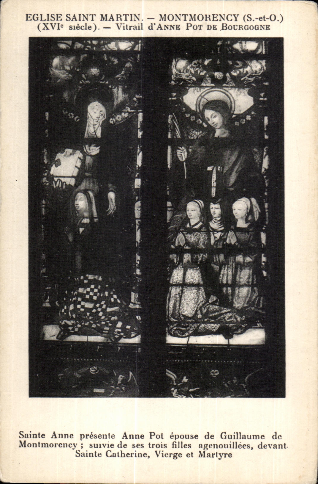 CPA Church Saint Martin Montmorency (S and O) (XVI E century) Stained glass Anne Pot of Burgundy