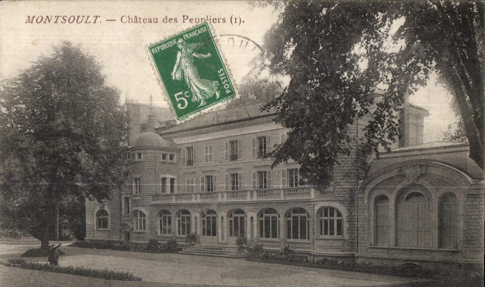 CPA Montsoult Castle of the Poplars (R)