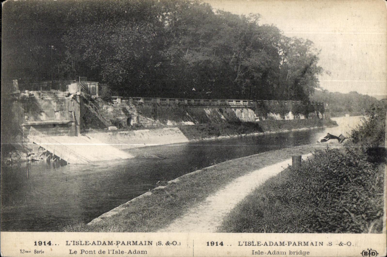 Isla AdAn Parmain ( O) de CPA de S el puente de la isla AdAn de I