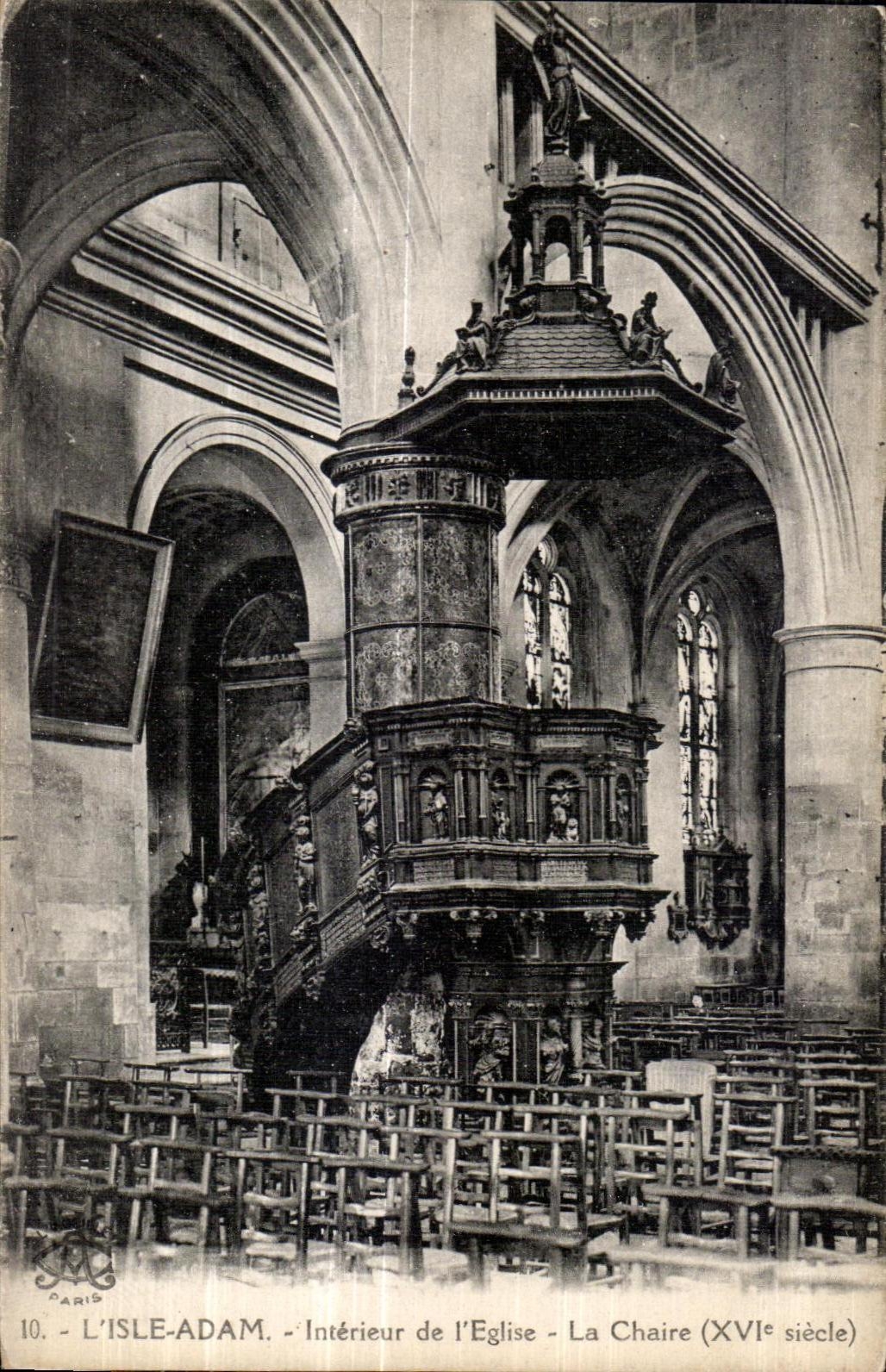 Isla AdAn interior de CPA de iglesia de I el pulpito (XVI siglo)