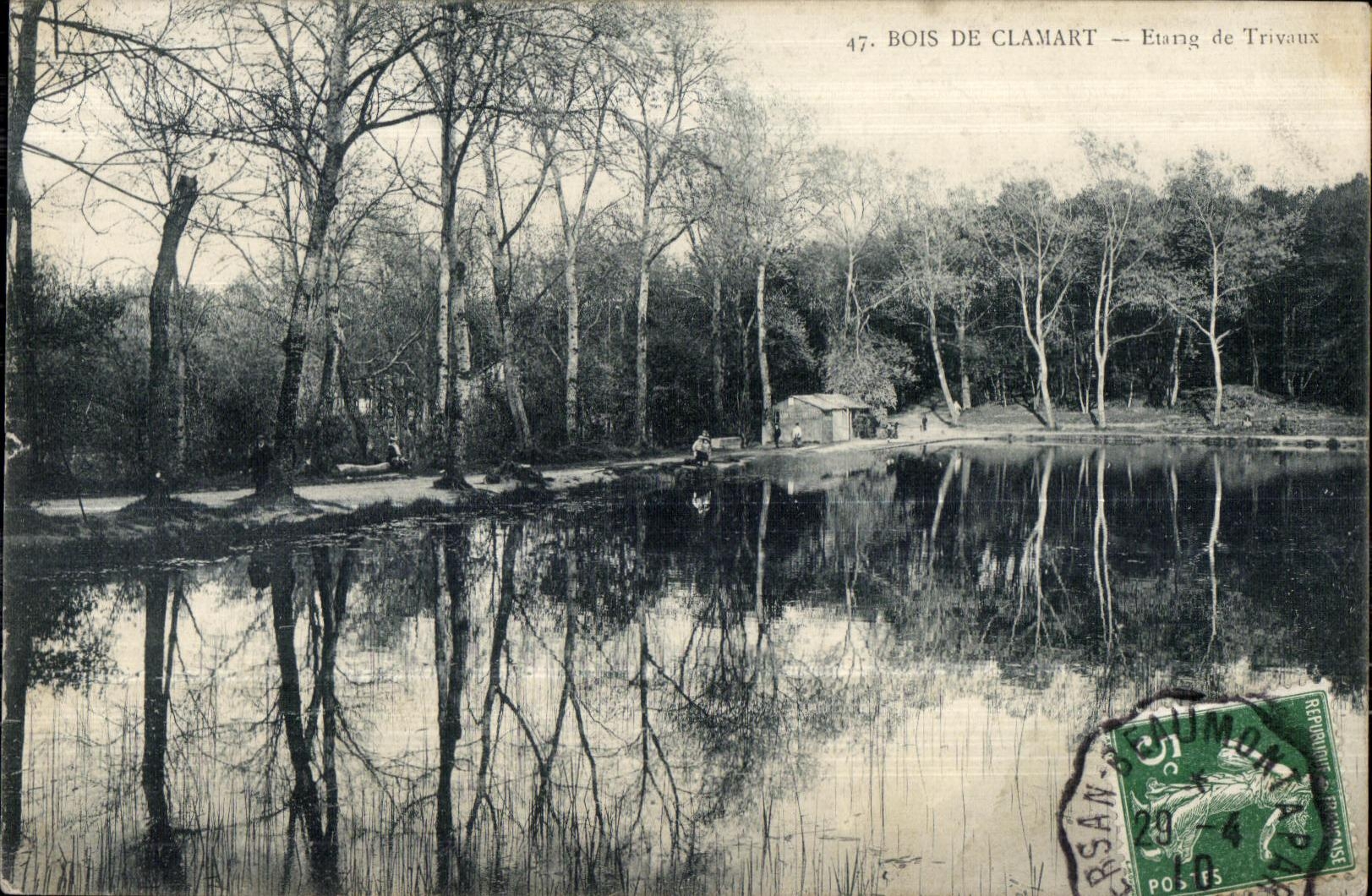 CPA Wood of Clamart pond the trivaux one