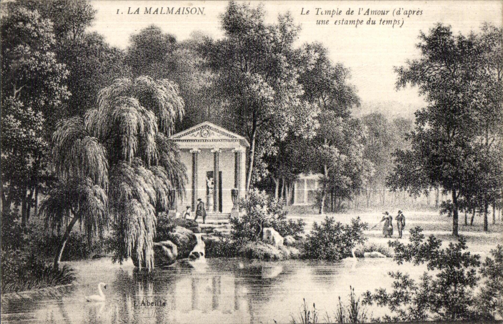 CPA Malmaison the Temple of Love