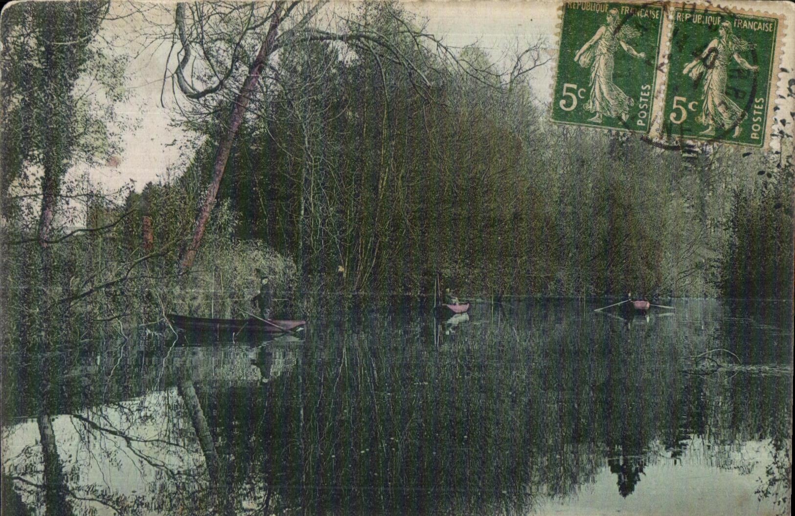 CPA Pecheurs in the boat Fishes the Seine