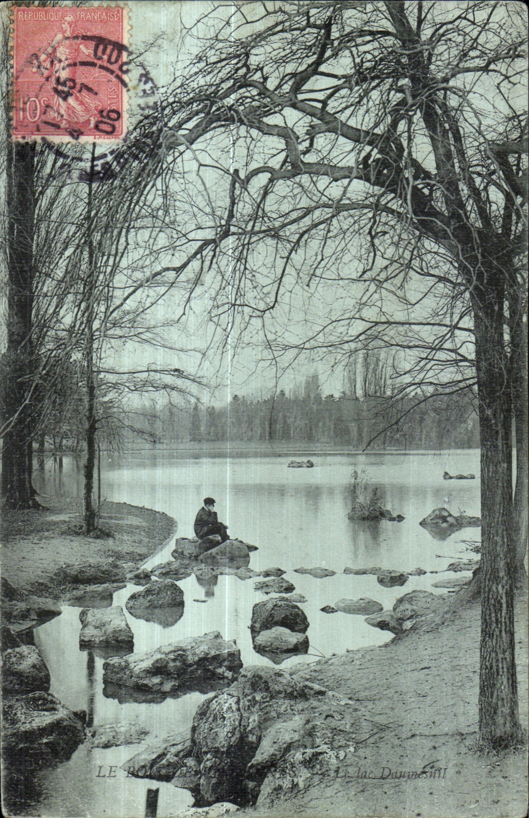 CPA the wood of Vincennes the lake Daumesnil