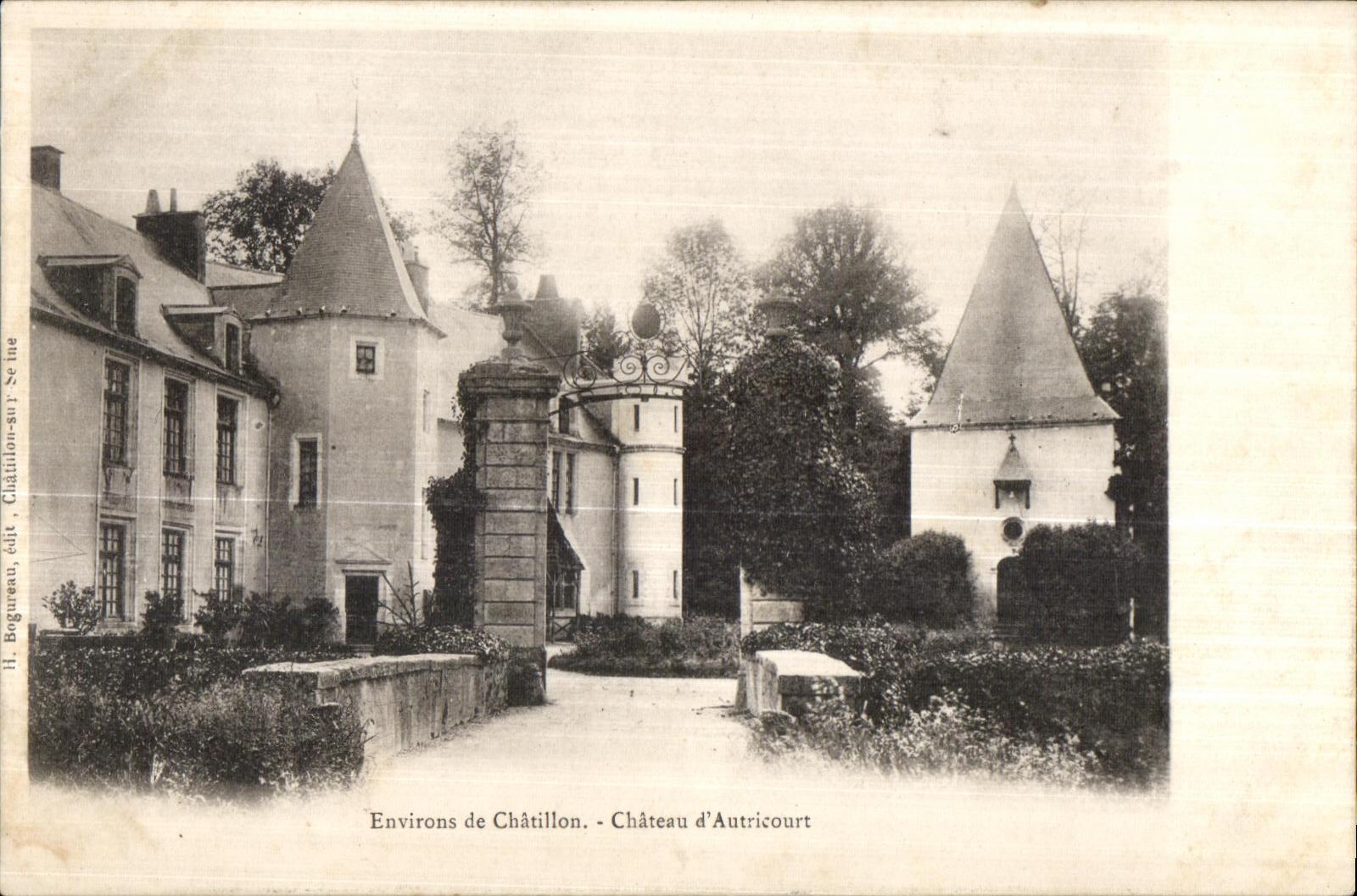 Alrededores de CPA del castillo Autricourt de Chatillon