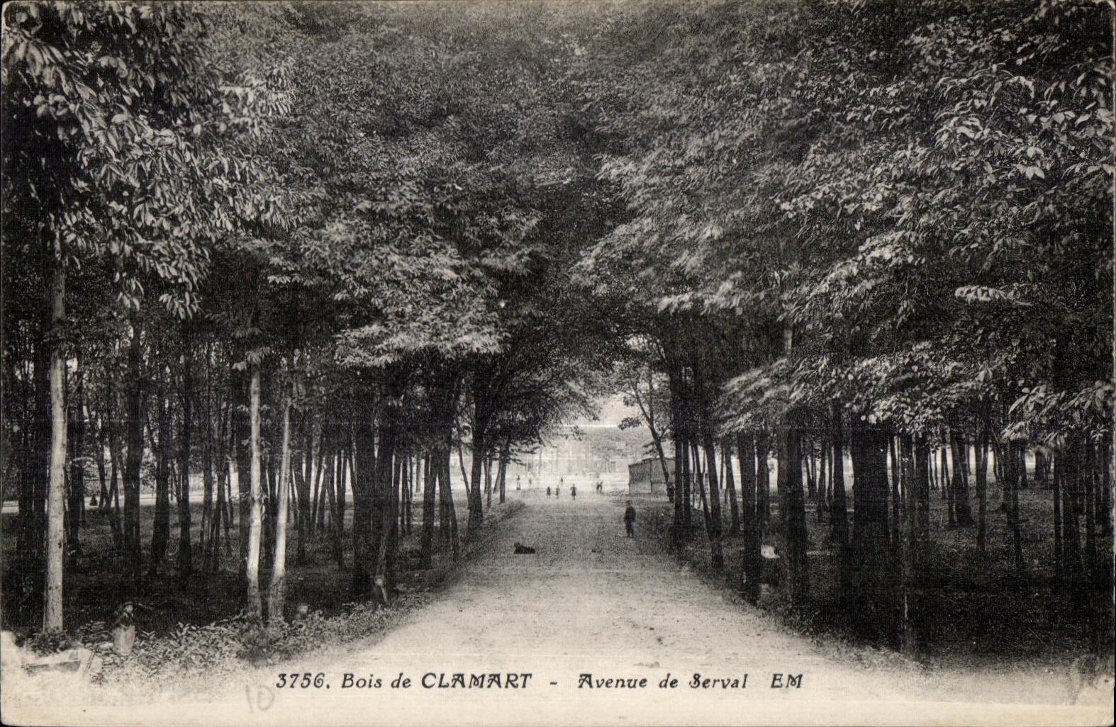 Madera de CPA de la avenida de Clamart del Serval