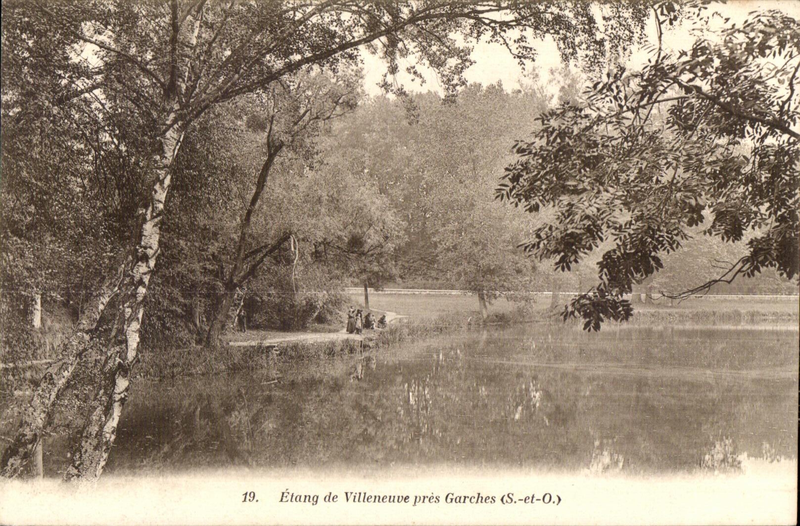 CPA Pond of Villeneuve close Garches