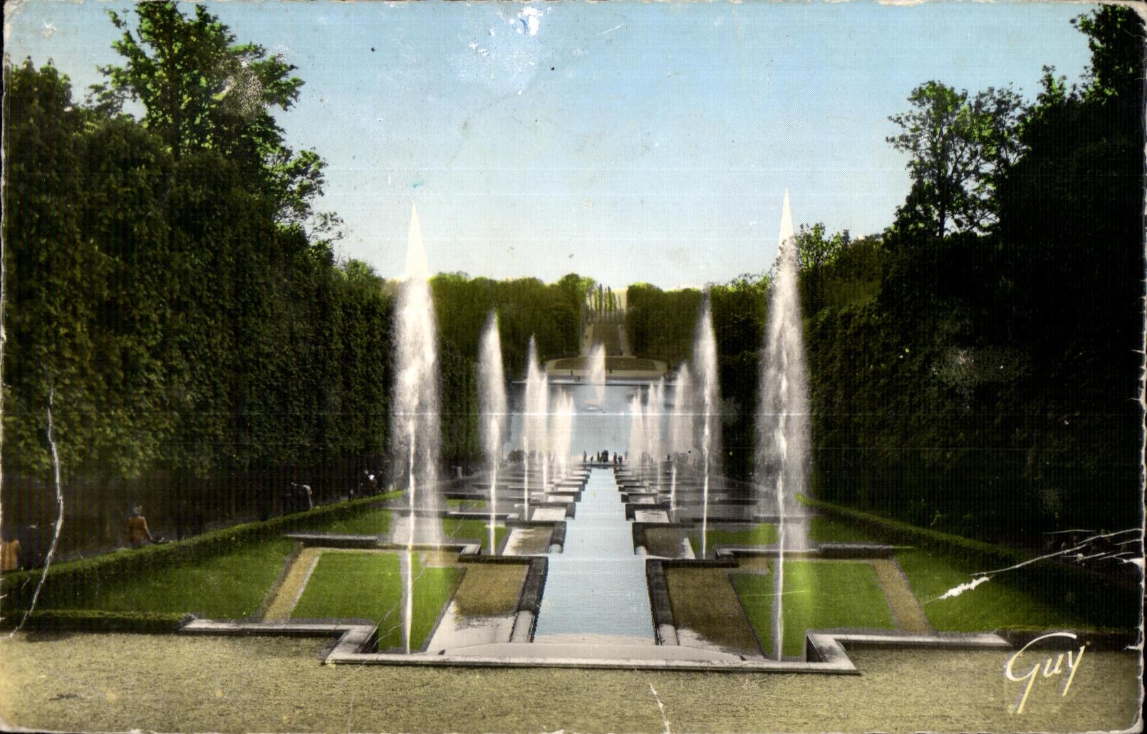 CPA sella las cascadas grandes y la alfombra verde