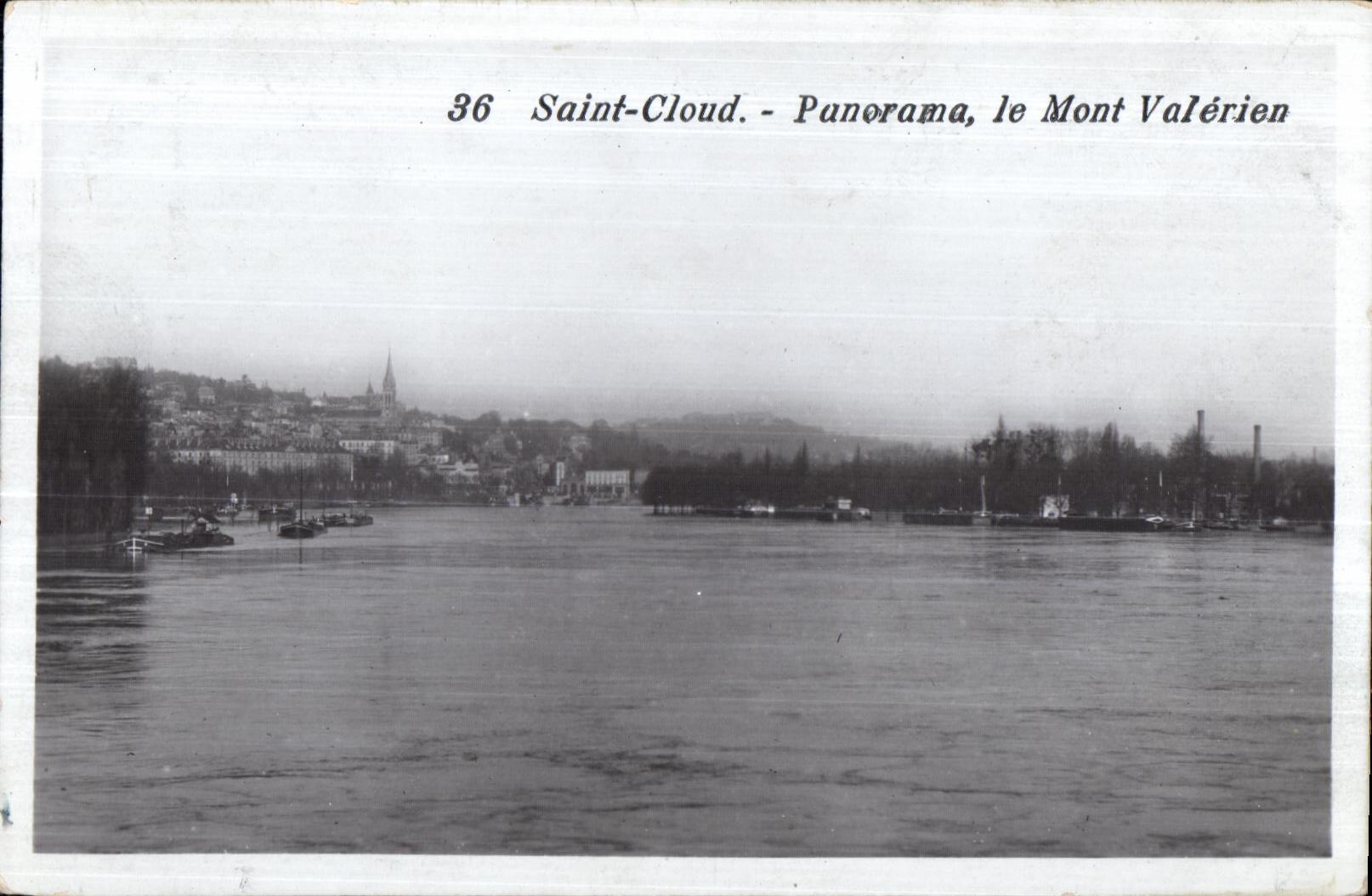 CPA Saint Cloud Panorama the Valerien Mount